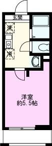 OPEN RISE大和田I(1K/1階)の間取り写真