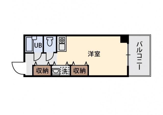 WAKO ILE BLANCHE(ワンルーム/4階)の間取り写真