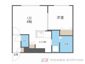 DOLCE(1LDK/3階)の間取り写真