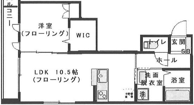 京成松戸線 新津田沼駅 徒歩8分 3階建 築7年(1LDK/2階)の間取り写真
