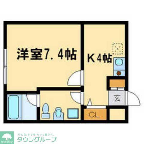 RESIDENCEMIZONOKUCHI(1K/3階)の間取り写真