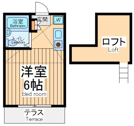 ベラ相模大野(ワンルーム/1階)の間取り写真