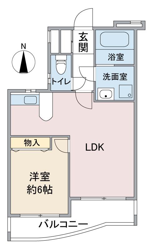 ウェルトータス(1LDK/3階)の間取り写真
