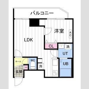 ASTER N13(1K/5階)の間取り写真