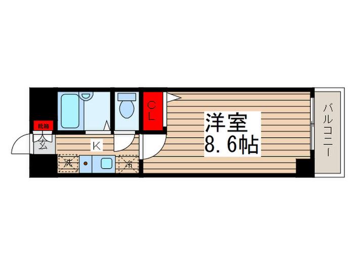 阿部松島マンション(1K/1階)の間取り写真