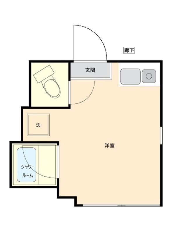 アーバンプレイス新宿落合III(ワンルーム/1階)の間取り写真