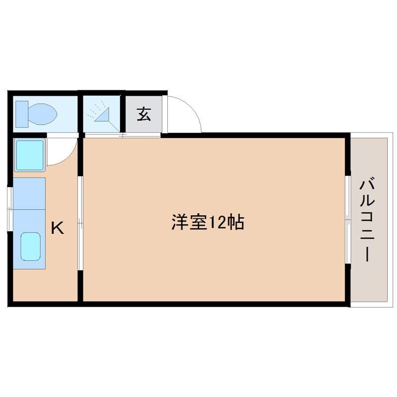 日の出マンション(1K/2階)の間取り写真