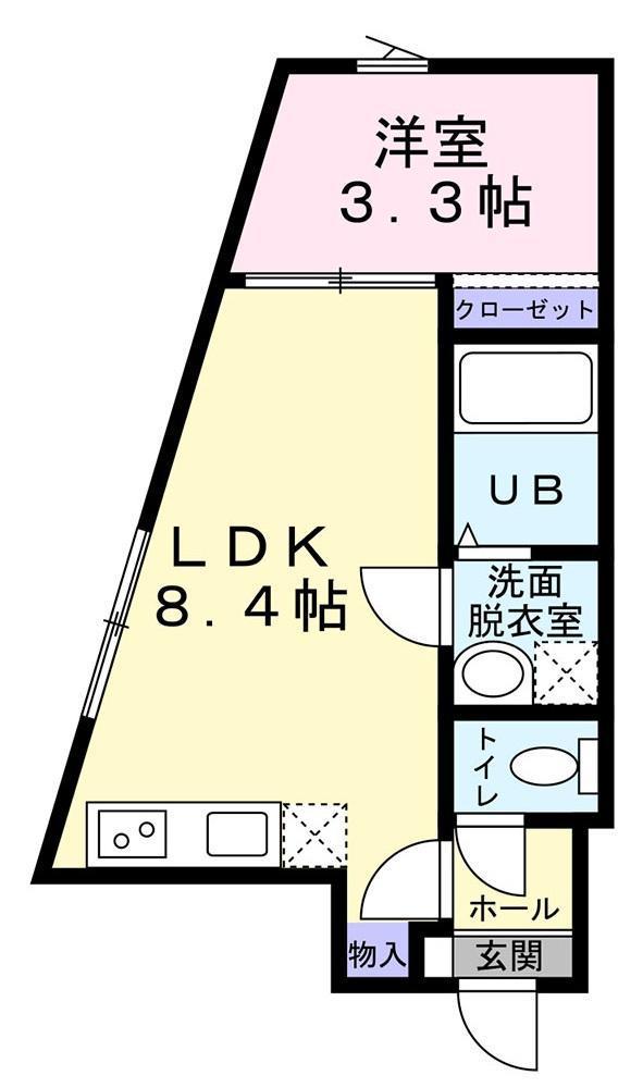 メゾン・ド・ラティール(1LDK/2階)の間取り写真