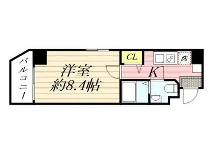 GRANPASEO高円寺南(1K/3階)の間取り写真
