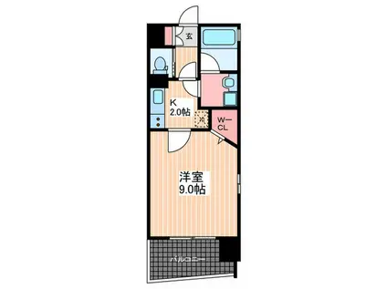 LAFERIA廿日市(1K/11階)の間取り写真