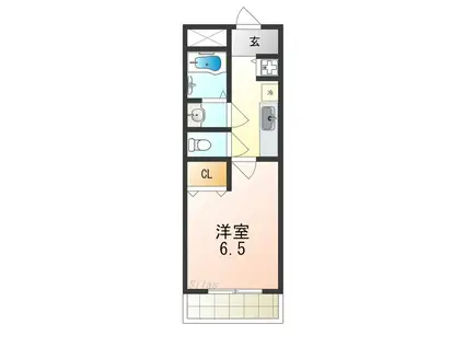 コスタ ルーチェ(1K/4階)の間取り写真