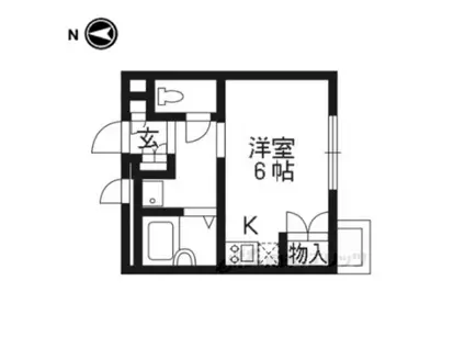 レオパレスブランカ(1K/2階)の間取り写真