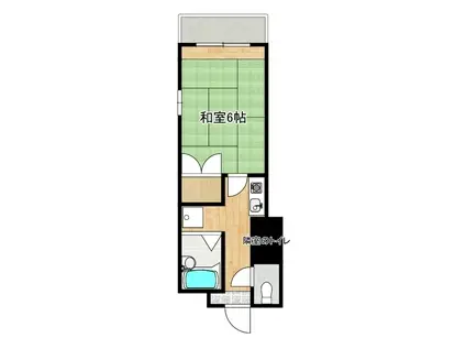 第一さやかビル(1K/2階)の間取り写真