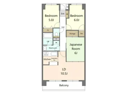 ダイアパレス文理大南壱番館(3LDK/12階)の間取り写真