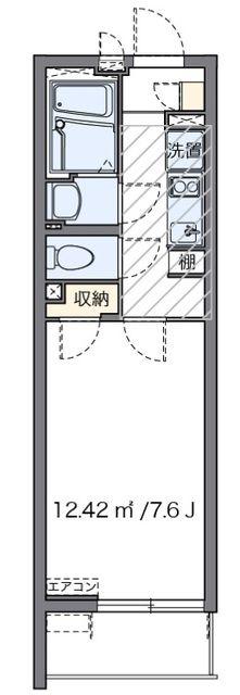 クレイノMARUCHANCHI(1K/3階)の間取り写真