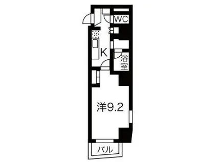 イースタンヒルズ八事(1K/6階)の間取り写真