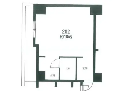 ストーク麻布十番(ワンルーム/2階)の間取り写真