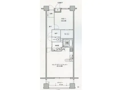 グランアベニュー名駅南(1LDK/10階)の間取り写真