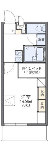 レオパレスMA MAISON SAKO(1K/1階)の間取り写真