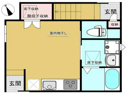 レジデンス大崎(ワンルーム/1階)の間取り写真