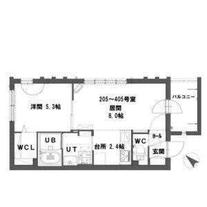 グランメール 美園6-3(1LDK/3階)の間取り写真
