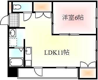 BASE津田(1LDK/2階)の間取り写真