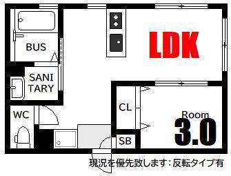 A-SELECTION THIRD(1LDK/2階)の間取り写真