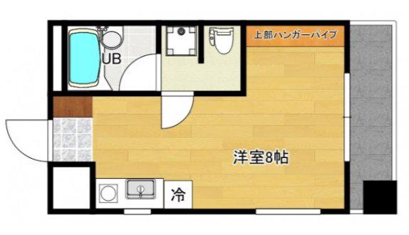 柴崎舟入ビル(ワンルーム/3階)の間取り写真