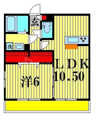 リブリ・ソフィア中央(1LDK/1階)の間取り写真