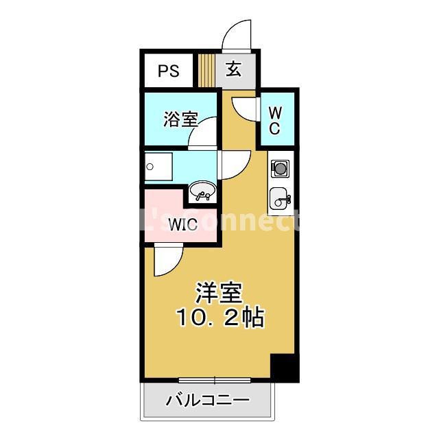 ステラハウス勾当台公園(ワンルーム/6階)の間取り写真