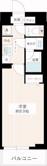 MAXIV平和台(1K/1階)の間取り写真