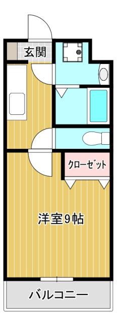 R-シャロウズ(1K/3階)の間取り写真