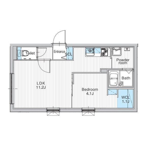 JANUS RESIDENCES南郷HILLS(1LDK/3階)の間取り写真