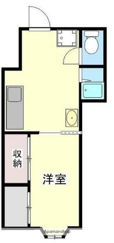 小川町ビル(1K/5階)の間取り写真