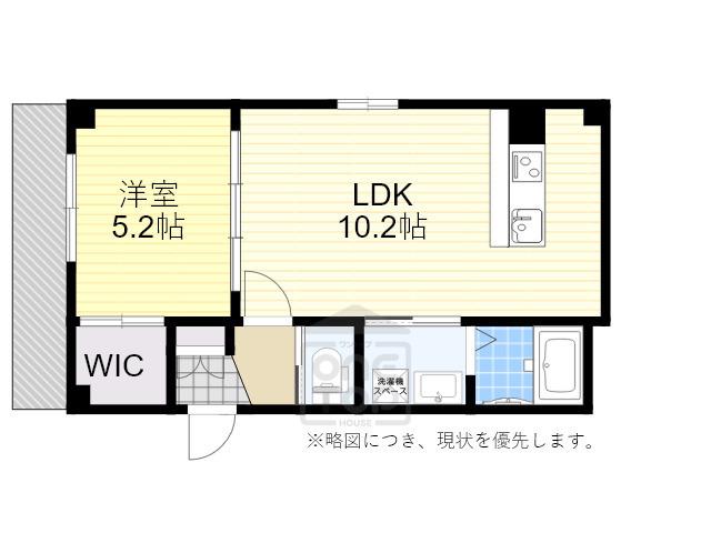 SCALA TOYOTSU(1LDK/2階)の間取り写真