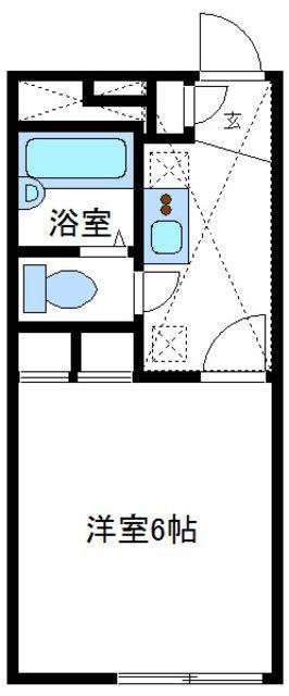 レオパレス元橋本I(1K/1階)の間取り写真