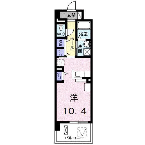 MODE EIGHTI(ワンルーム/2階)の間取り写真