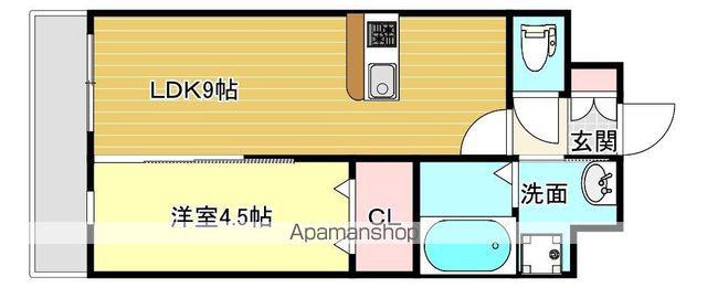 第50川崎ビル(1LDK/2階)の間取り写真