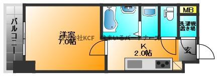 MARK AVENUE TOWER 久留米(1K/10階)の間取り写真