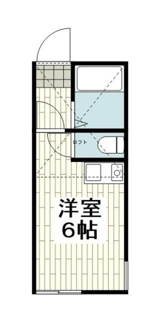 ユナイト富岡パトリックロジャース(ワンルーム/1階)の間取り写真