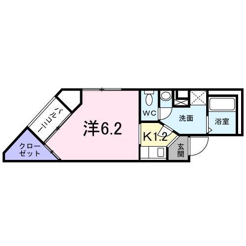 れいけん(1K/3階)の間取り写真