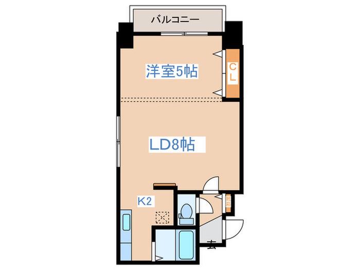 パークヒルズ豊平11(1LDK/8階)の間取り写真