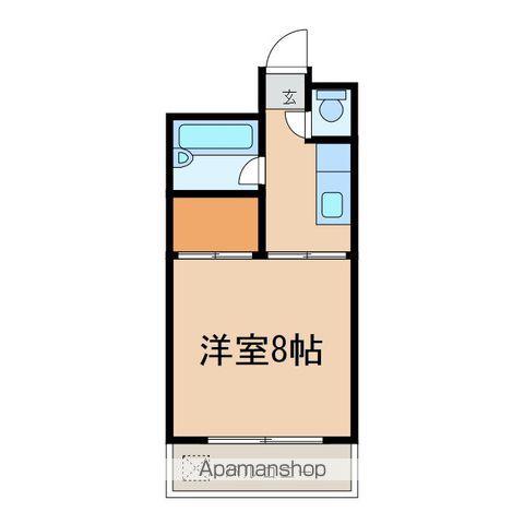 オグラヒルズIII(1K/4階)の間取り写真