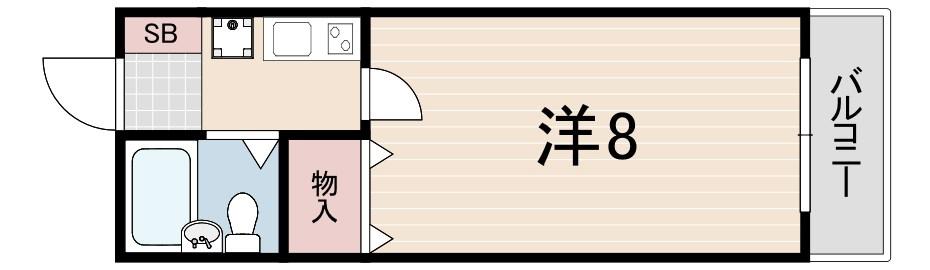 澤村マンション(1K/2階)の間取り写真