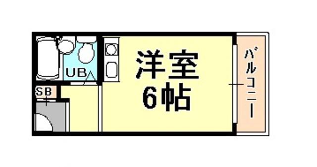 メゾンドアーム(ワンルーム/3階)の間取り写真
