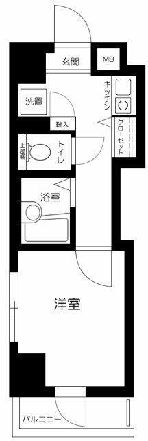 プレール東池袋(1K/6階)の間取り写真