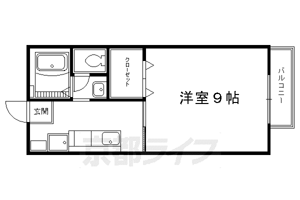 F ASECIA RAPIDE(1LDK/1階)の間取り写真