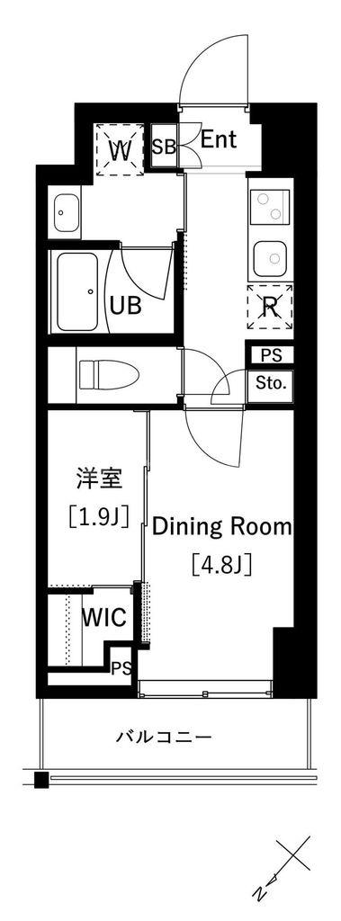 ARKMARK上池袋(2K/6階)の間取り写真