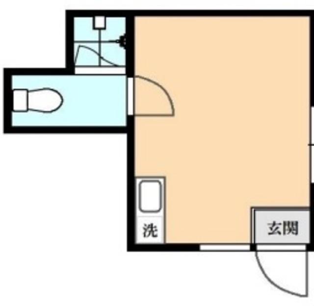 荻窪3丁目コーポラス(ワンルーム/1階)の間取り写真