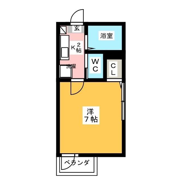 ルミナス(1K/3階)の間取り写真
